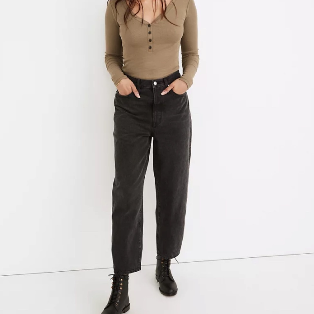 Like New Madewell Balloon Jeans in Noll Wash